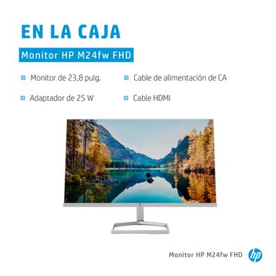 Monitor HP M24fw | 23.8" | 1920 x 1080 | Full HD | LED | HDMI | Plata