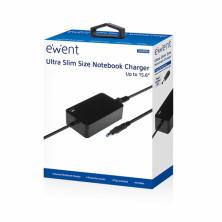 Ewent EW3984 adaptador e inversor de corriente Interior 45 W Negro