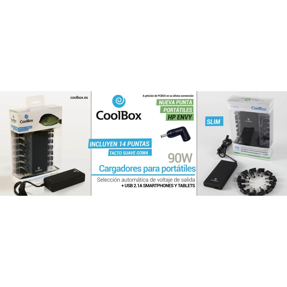 Alimentador Universal 90W para ordenadores portátiles » CoolBox