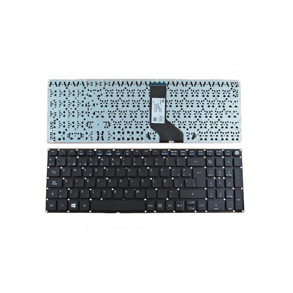 TECLADO PARA PORTATIL ACER | ASPIRE | E5-722 | E5-772 | V3-574G | SIN MARCO | NEGRO