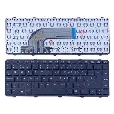 TECLADO PARA HP | PROBOOK | 440 G0 | 440 G1 | 445 G1 | CON MARCO | NEGRO