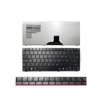 TECLADO PARA PORTÁTIL ACER | ASPIRE | ONE | 721 | 721H | 722 | 722H | 751 | SIN MARCO | NEGRO