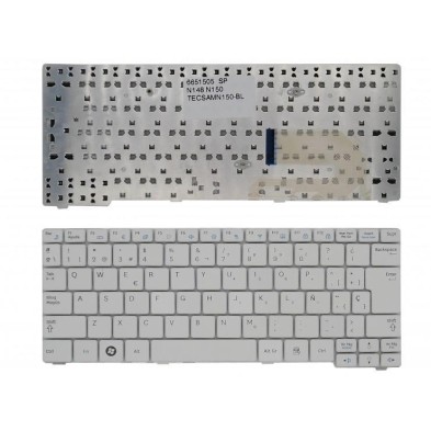 TECLADO PARA PORTÁTIL SAMSUNG | NB30 | N128 | N148 | N145 | N150 | NP10 | SIN MARCO | BLANCO