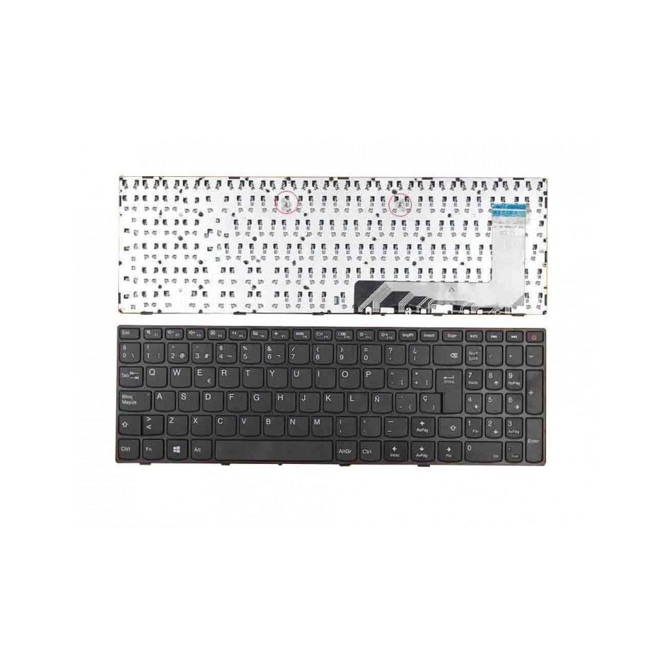 TECLADO PARA PORTÁTIL LENOVO IDEAPAD CON MARCO NEGRO