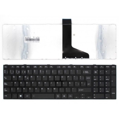 TECLADO PARA TOSHIBA | SATELLITE | C850 | C855 | C870 | L850 | CON MARCO | NEGRO