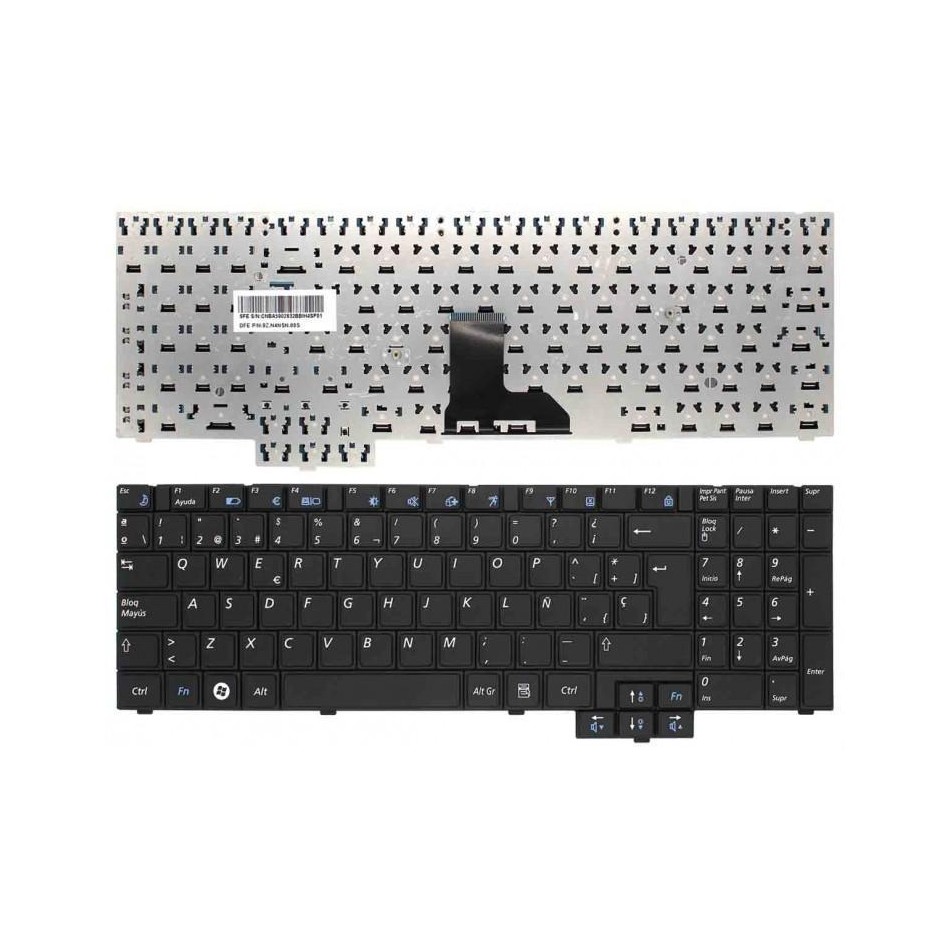 TECLADO PARA PORTÁTIL SAMSUNG | R530 | NP-R530| NP-R528 | RV510 | S3510 | E352 | SIN MARCO | NEGRO