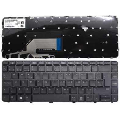 TECLADO PARA PORTÁTIL HP | PROBOOK | 430 G3 | 430 G4 | 640 G2 | 822338-001 | CON MARCO | NEGRO