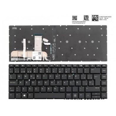 TECLADO PARA HP | ELITEBOOK | X360 | 1040 G5 SERIES | 2B-BAZ10Q110 | RETROILUMINADO | NEGRO