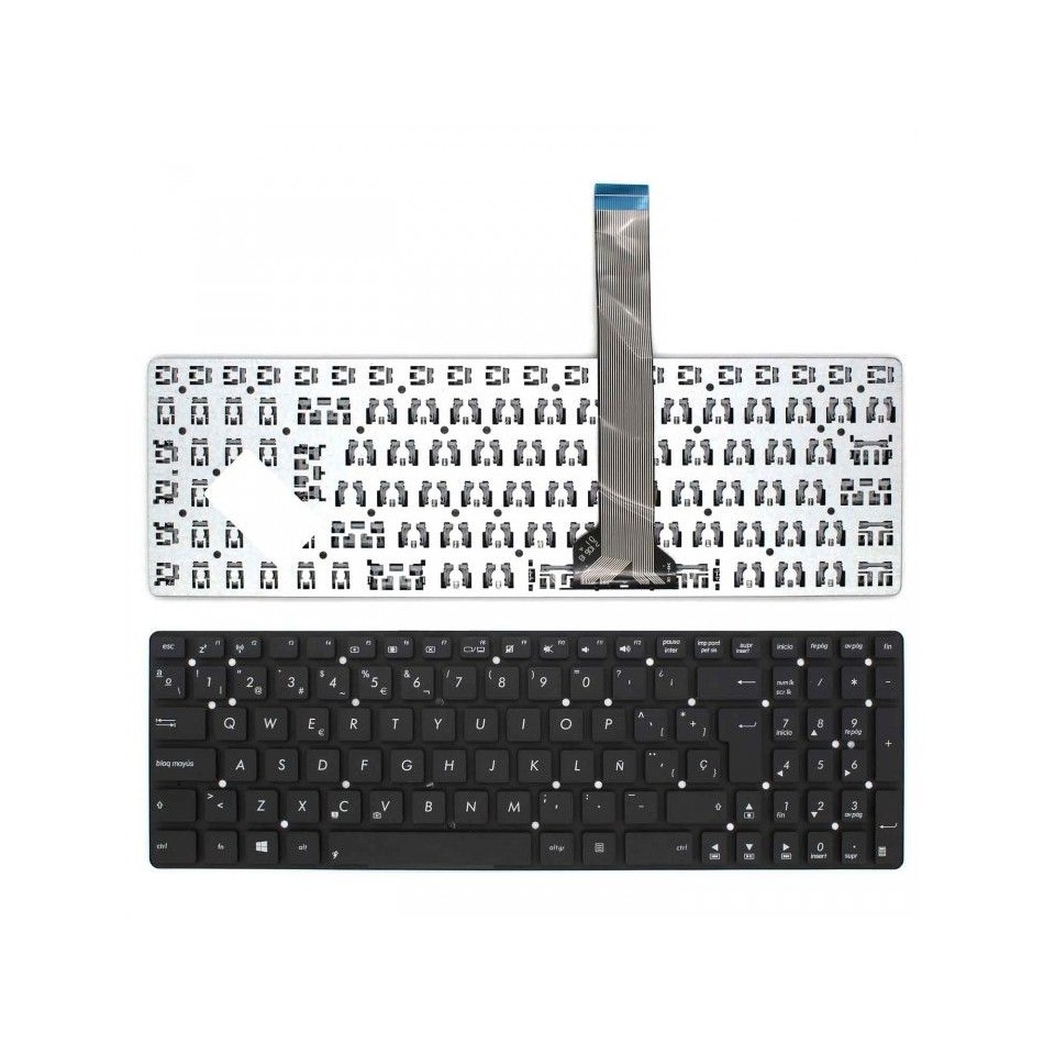 TECLADO PARA PORTÁTIL ASUS | K55 | K55V | K55XI | K55A | K55DE | K55DR | K55VD | SIN MARCO | NEGRO