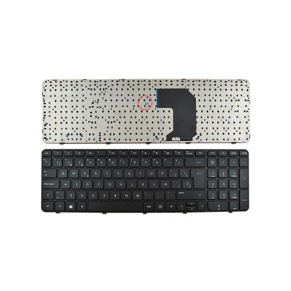 TECLADO PARA PORTÁTIL HP | PAVILION | G7-2000 | G7-2356SS SERIES | 699146-071 | AER39P01210 | CON MARCO | NEGRO