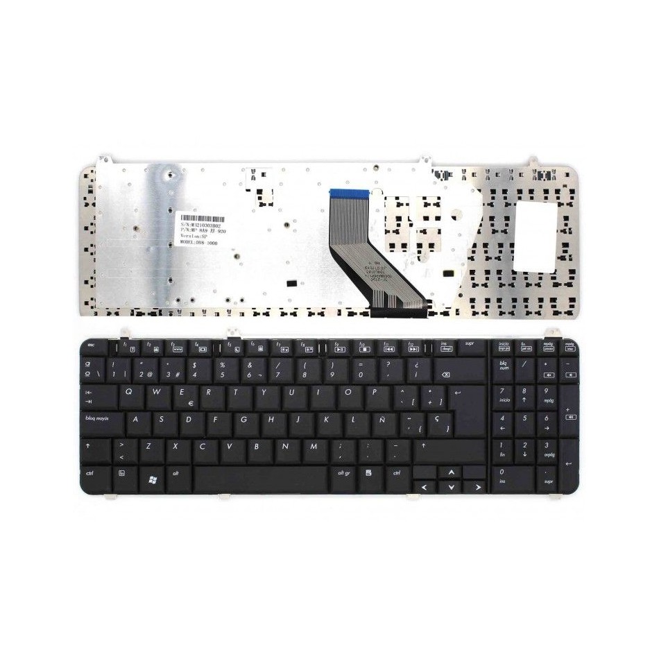 TECLADO PARA PORTÁTIL HP PAVILION DV6 SIN MARCO NEGRO