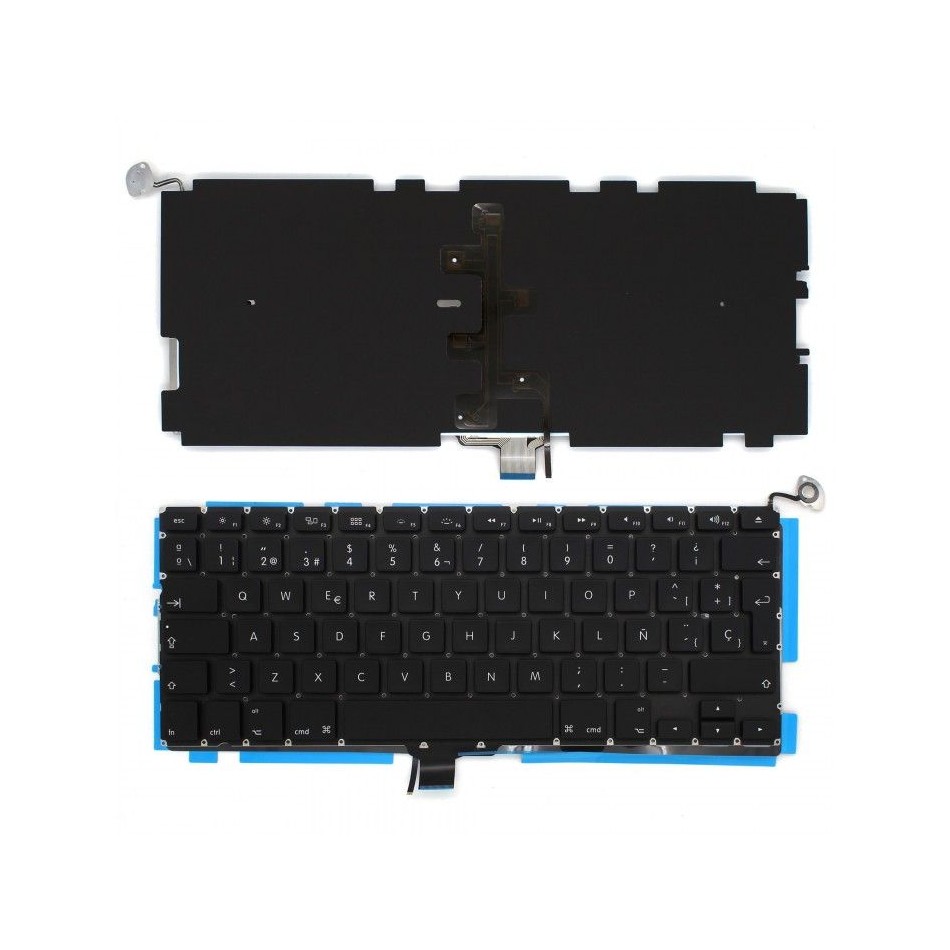 TECLADO PARA PORTÁTIL APPLE | MACBOOK PRO | UNIBODY A1278 | SIN MARCO | NEGRO