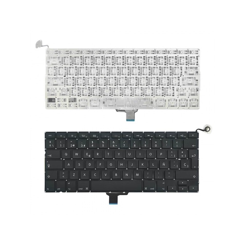 TECLADO PARA PORTÁTIL APPLE | MACBOOK PRO 13" | A1278 | MB467 | MB467 | MC374 | SIN MARCO | NEGRO