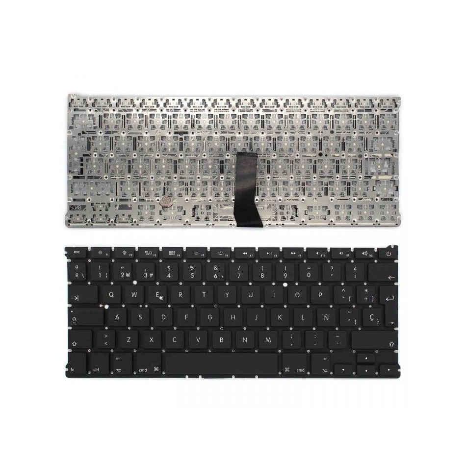 TECLADO PARA PORTÁTIL APPLE | MACBOOK AIR 13" | A1466 | A1369 | MD760LL/A | MD761LL/A | A1466 | SIN MARCO | NEGRO