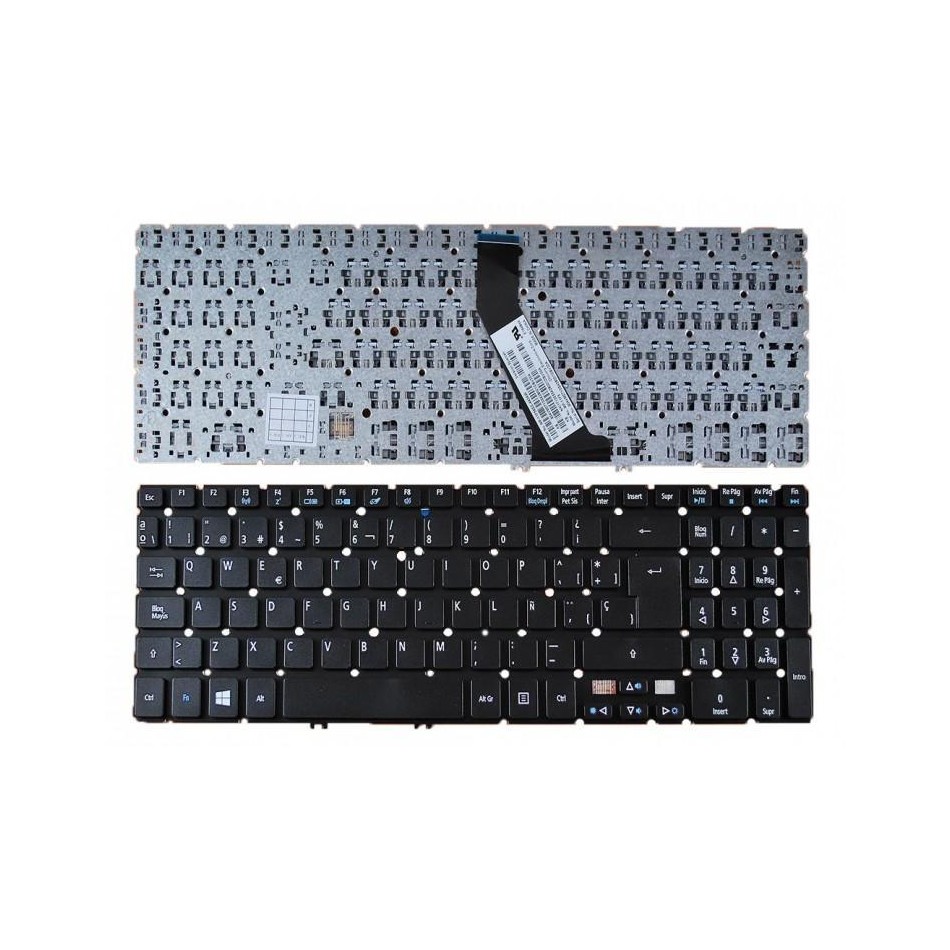 TECLADO PARA PORTÁTIL ACER | ASPIRE | V5-531 | V5-571 | M5-581G | M5-581T | SIN MARCO | NEGRO