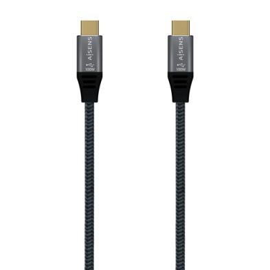 CABLE USB 3.2 | AISENS | DISPOSITIVOS | USB C - USB C | GRIS | 0.6M