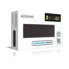 AISENS Caja Externa M.2 (NGFF) ASM2-022B NVMe A USB3.2 Gen2, Negra
