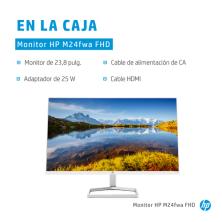 HP M24fwa 60,5 cm (23.8") 1920 x 1080 Pixeles Full HD LCD Plata, Blanco
