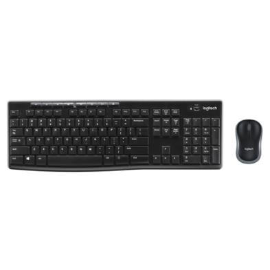 Combo Teclado y Ratón Logitech Wireless MK270 | USB | AZERTY | Francés | Negro