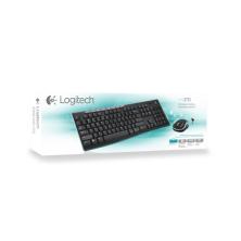 Logitech Wireless Combo MK270 teclado Ratón incluido USB AZERTY Francés Negro