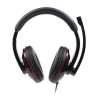 AURICULARES GEMBIRD MHS-U-001 | MICRÓFONO BOOM | ALÁMBRICO | NEGRO