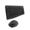 Combo Teclado + Ratón Inalámbrico CoolBox COO-KTR-02W | RF Inalámbrico | 1600 DPI | Negro