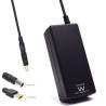CARGADOR CON INVERSOR DE CORRIENTE | EWENT | 65W | EW3897 | INTERIOR | 2 CONECTORES | IBM | LENOVO | NEGRO