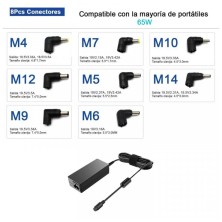 CARGADOR PARA PORTÁTIL | UNIVERSAL | 15-20V | 65W |