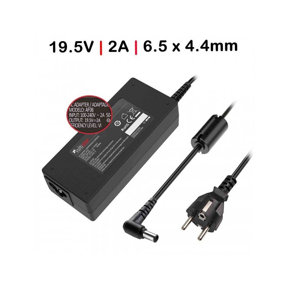 CARGADOR PARA PORTÁTIL | SONY | 40W | VAIO | FIT 13 | FIT 13A | FIT F13N | NEGRO