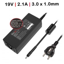 CARGADOR PARA PORTÁTIL | SAMSUNG | 40 W | 19V | 2.1A | ASUS | NEGRO