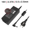 CARGADOR PARA TOSHIBA | MINI | 45 W | 19V | 2.37A | 1.58A | NEGRO