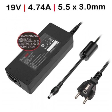 CARGADOR PARA PORTÁTIL | SAMSUNG | 19V | 4.74A | 90W | NEGRO