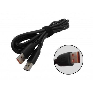 CABLE DE CARGADOR | LENOVO | USB | YOGA 700 | 11 | 14 | YOGA 900 | 13 SERIES | 1.8 M | NEGRO