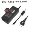 CARGADOR PARA IBM | LENOVO | 20V | 4.5A | 90W | NEGRO