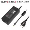 CARGADOR PARA HP | 65 W | 19.5V | 3.33A | ENVY 6 | 6-1003TU | 13-1000 | NEGRO
