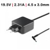 CARGADOR PARA HP | 45 W | PROBOOK | ELITEBOOK | PAVILION | SPECTRE | SPLIT | NEGRO
