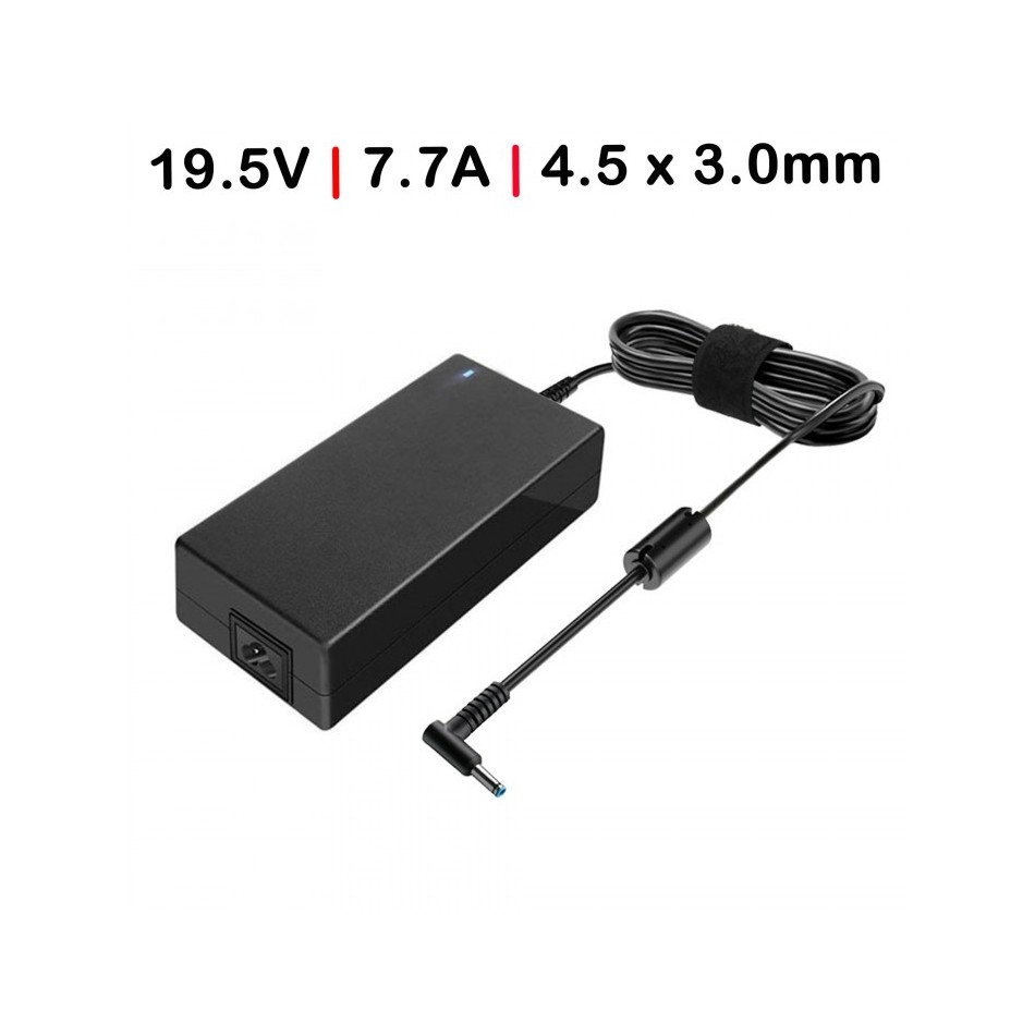 CARGADOR PARA PORTÁTIL | HP | 150 W | ZBOOK | OMEN | PAVILION | NEGRO