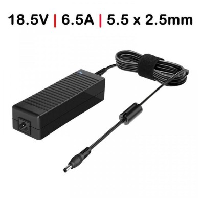 CARGADOR PARA PORTÁTIL | HP | 120W | COMPAQ R3000 | BUSINESS NOTEBOOK |18.5V | 6.5A | NEGRO