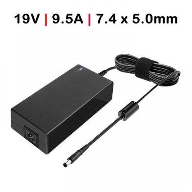 CARGADOR PARA PORTÁTIL | HP | 180W | COMPAQ  | PAVILION | ELITEBOOK | PRESARIO | 19V | 9.5A | NEGRO