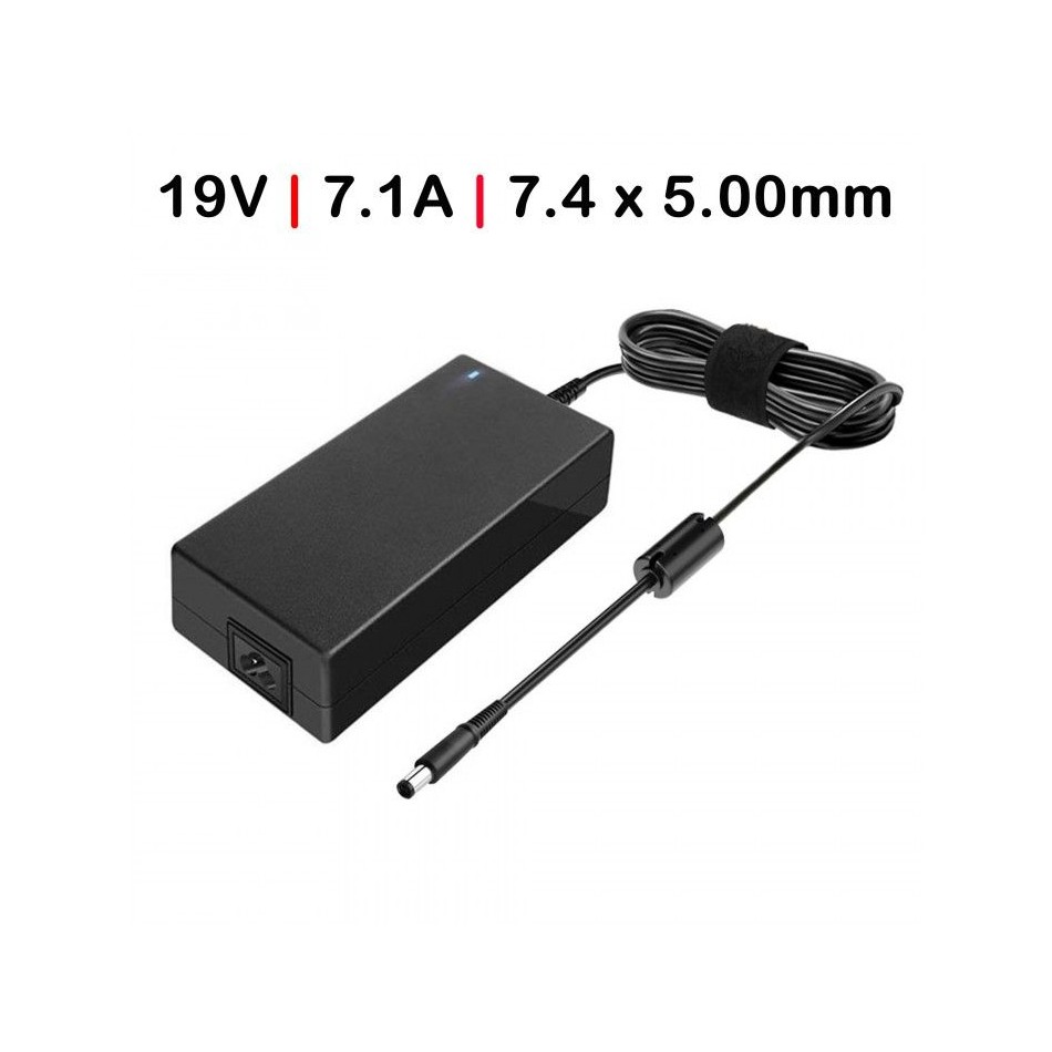 CARGADOR PARA PORTÁTIL | HP | 135W | 19V | 7.1A | TOUCHSMART | NEGRO