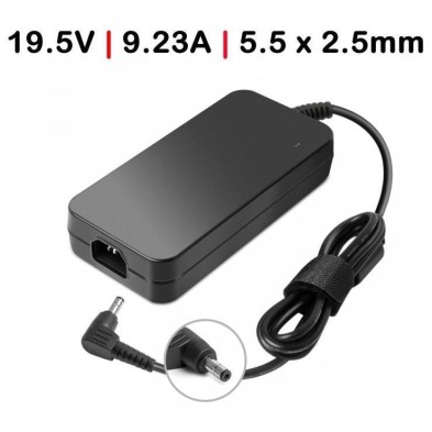 CARGADOR PARA PORTÁTIL | ASUS | 180 W | 19.5V | 9.23A | GAMING | G750JX | G750VW | G75VW | G75VX SERIES | SLIM | NEGRO