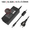 CARGADOR PARA ASUS | GAMING | 120W | 19V | 6.32A | NEGRO