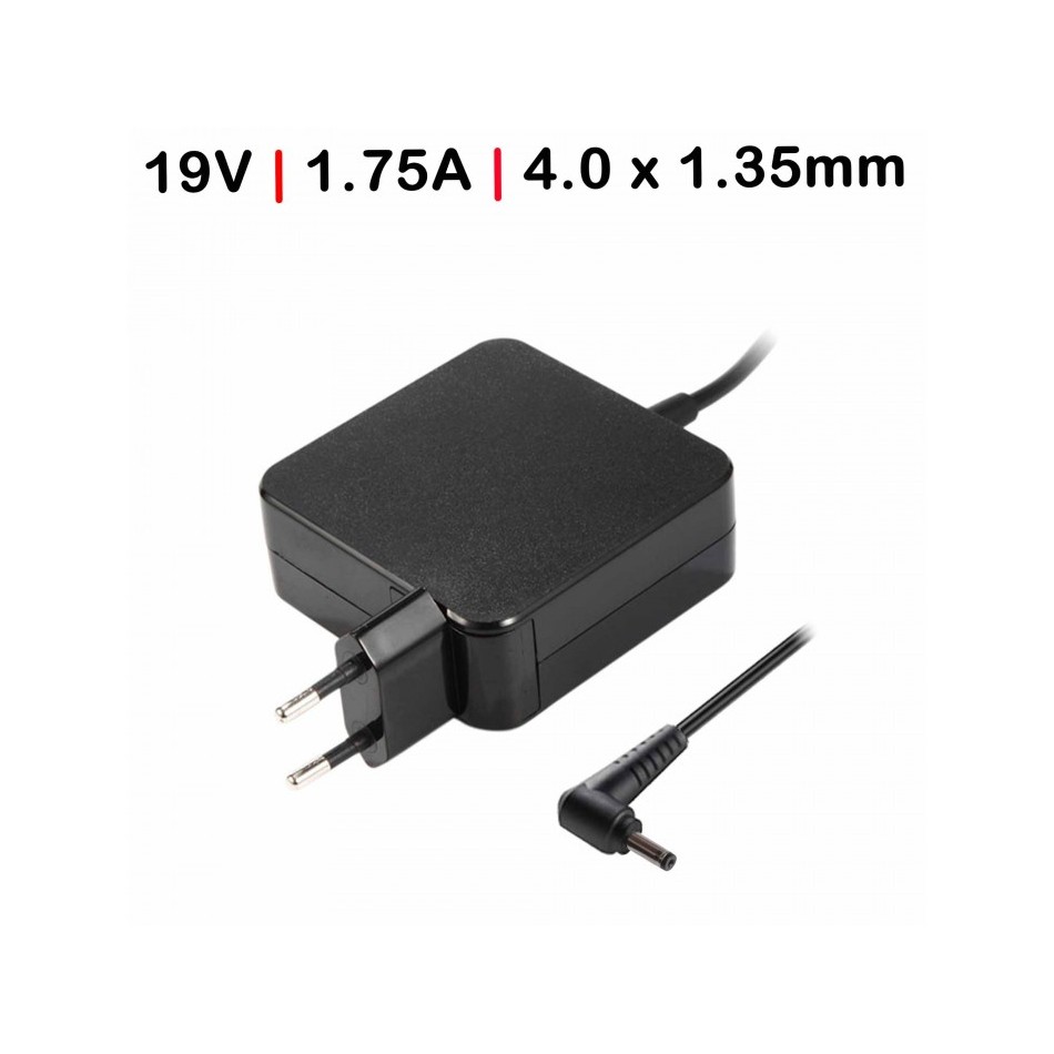 CARGADOR PARA PORTÁTIL | ASUS | VIVOBOOK | 33 W | 19V | 1.75A | F202E | Q200E | S200E | NEGRO