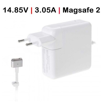 CARGADOR PARA APPLE | MACBOOK | AIR | 45W | 14.85V | 3.05A | A1436 | A1465 | A1466 | MAGSAFE 2 | BLANCO