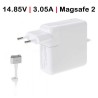 CARGADOR PARA APPLE | MACBOOK | AIR | 45W | 14.85V | 3.05A | A1436 | A1465 | A1466 | MAGSAFE 2 | BLANCO