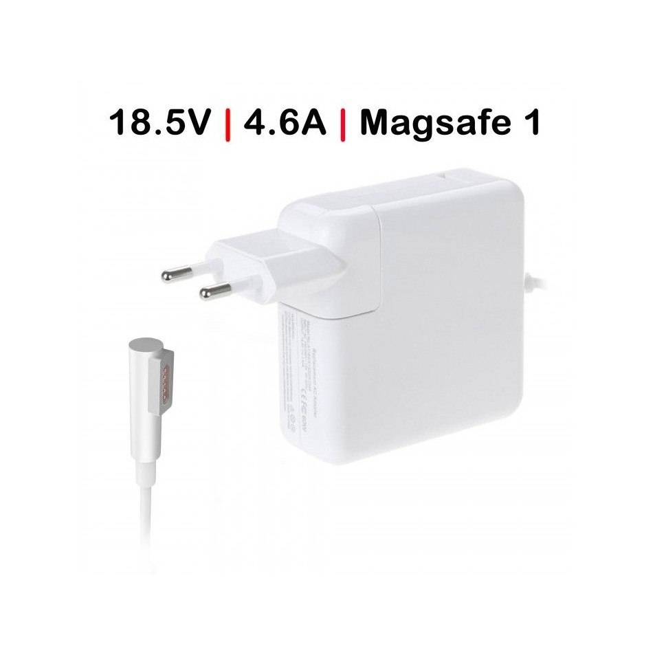 CARGADOR PARA PORTATIL | APPLE | MACBOOK | 85W | 18.5V | 4.6A | MAGSAFE 1 | BLANCO