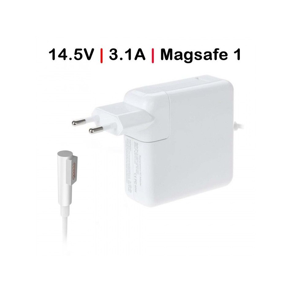 CARGADOR PARA PORTÁTIL | APPLE | MACBOOK | AIR | 45W | 14.5V | 3.16A | MAGSAFE 1 | BLANCO