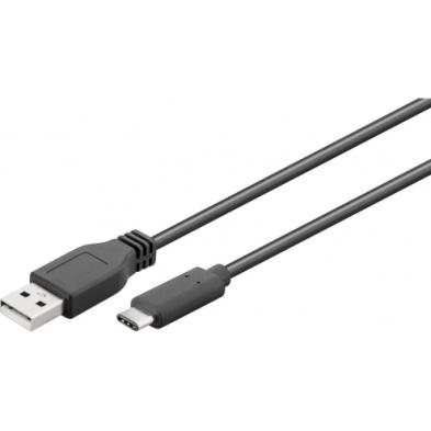 CABLE USB 2.0 | GOOBAY | DISPOSITIVOS | USB C - USB A | NEGRO | 1M