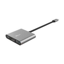 Trust Dalyx USB 3.2 Gen 1 (3.1 Gen 1) Type-C 5 Mbit/s Aluminio, Negro