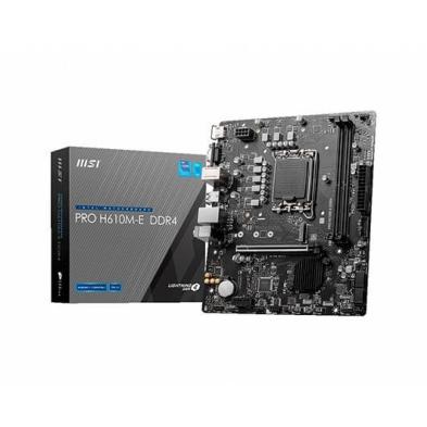 Placa Base MSI 1700 Pro H610M-E DDR4 | Intel H610 | LGA 1700 | Micro ATX